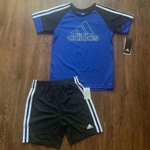 Kids Adidas Short Set Soccer Jersey, Shorts